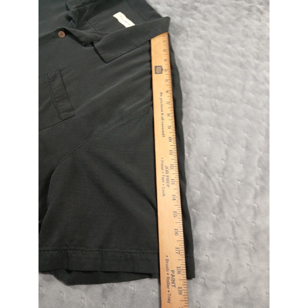 Tommy Bahama Mens XXXL Black 100% Silk Short Sleeve Camp Shirt - Picture 6 of 8